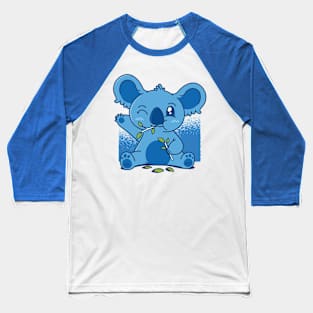 Cute Koala Eating Eucalyptus Baseball T-Shirt